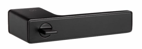 Klamka Milano RT KMNO B00/MG00 B czarna na szyldzie prostokątnym z pokrętłem i ukrytym kluczem Infinity Line Klamka Milano RT KMNO B00/MG00 B czarna na szyldzie prostokątnym z pokrętłem i ukrytym kluczem Infinity Line