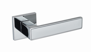Klamka Concept fit KCF 700/800 chrom/biała na rozecie kwadratowej Infinity Line