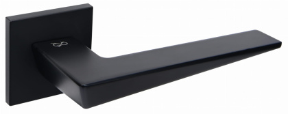 Klamka Vega fit KVG B00 czarna na rozecie kwadratowej Infinity Line