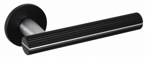 Klamka Capri KPRI B00/M700 czarna/chrom mat na rozecie okrągłej Infinity Line Klamka Capri KPRI B00/M700 czarna/chrom mat na rozecie okrągłej Infinity Line