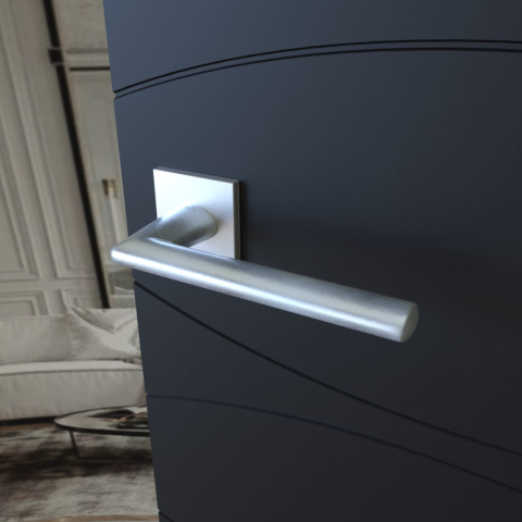 Klamka Eva KEVA M 700 chrom mat na rozecie kwadratowej Infinity Line Klamka Eva KEVA M 700 chrom mat na rozecie kwadratowej Infinity Line