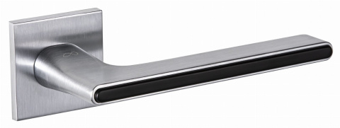 Klamka Ferrara KFRA S M700/B00 chrom mat/czarna na rozecie kwadratowej Infinity Line Klamka Ferrara KFRA S M700/B00 chrom mat/czarna na rozecie kwadratowej Infinity Line