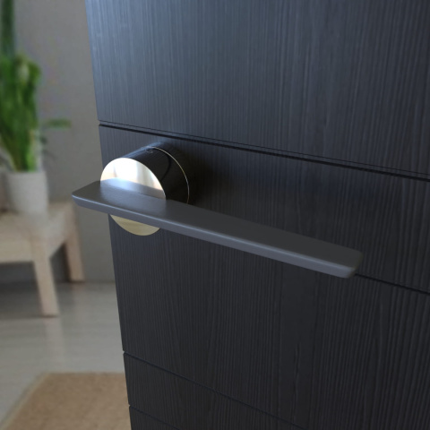 Klamka Gemello KGML 700/200 chrom/tytan na rozecie okrągłej Infinity Line