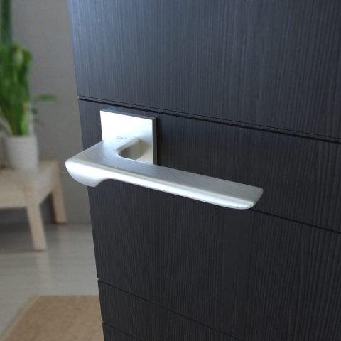 Klamka Linea KLIN S M700 chrom mat na rozecie kwadratowej Infinity Line Klamka Linea KLIN S M700 chrom mat na rozecie kwadratowej Infinity Line