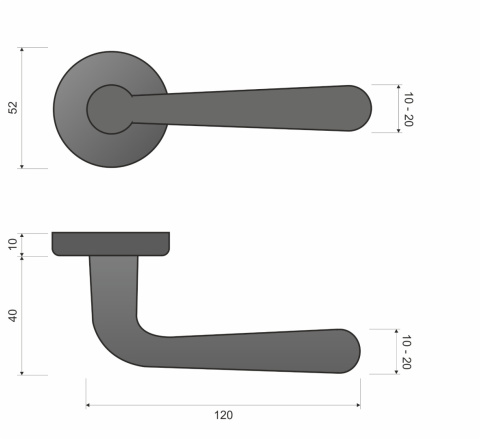 Klamka Lea KLE G00 PVD złota na rozecie okrągłej Infinity Line Klamka Lea KLE G00 PVD złota na rozecie okrągłej Infinity Line