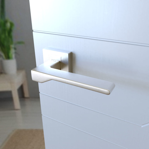 Klamka Nove KNV 300 satyna na rozecie kwadratowej Infinity Line