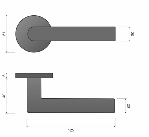 Klamka Ronda fit KRD O G00 PVD złota na rozecie okrągłej Infinity Line Klamka Ronda fit KRD O G00 PVD złota na rozecie okrągłej Infinity Line