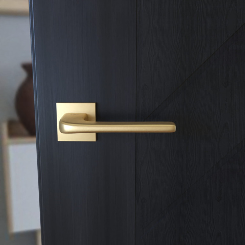 Klamka Solo fit KSO M G00 złoty mat na rozecie kwadratowej Infinity Line