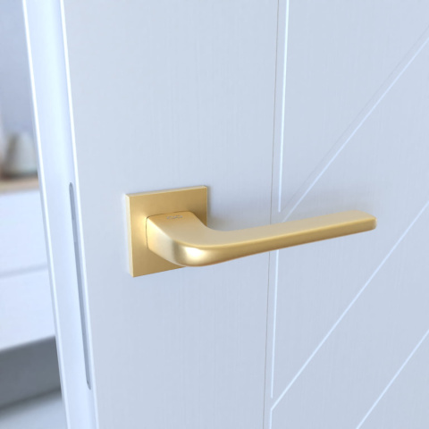 Klamka Solo fit KSO M G00 złoty mat na rozecie kwadratowej Infinity Line