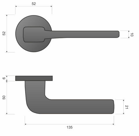 Klamka Solo fit KSO O 800 biała na rozecie okrągłej Infinity Line Klamka Solo fit KSO O 800 biała na rozecie okrągłej Infinity Line