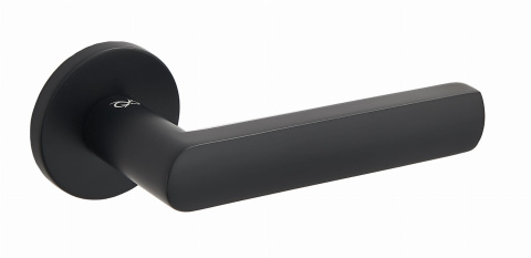 Klamka Torino fit KTF O B00 czarna na rozecie okrągłej Infinity Line