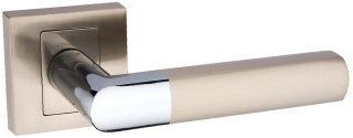 Klamka Torino KTR 100K chrom/satyna na rozecie kwadratowej Infinity Line