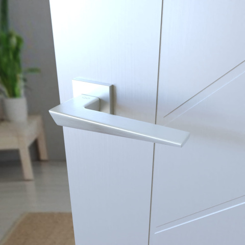 Klamka Vega fit KVG M 700 chrom mat na rozecie kwadratowej Infinity Line