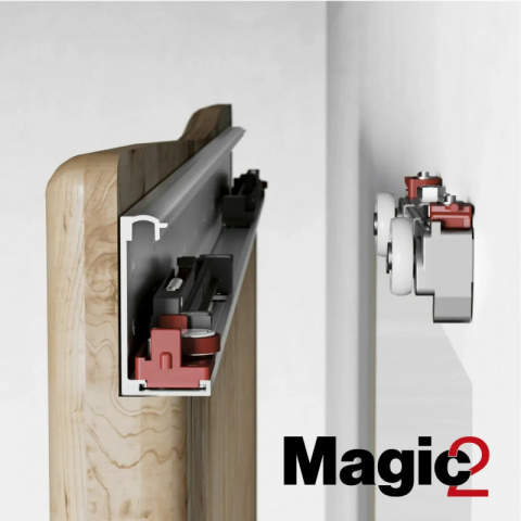 MAGIC 2 System do drzwi przesuwnych drewnianych 1100 mm