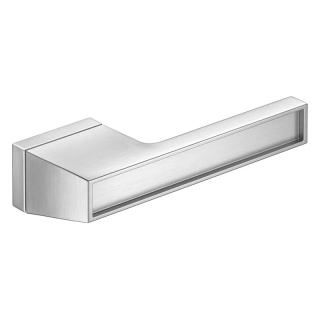 Klamka Maxima chrom szczotkowany bez wstawki na rozecie ukrytej prostokątnej Corona