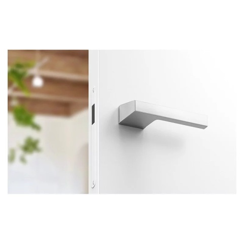 Klamka Maxima chrom szczotkowany na rozecie ukrytej prostokątnej Corona