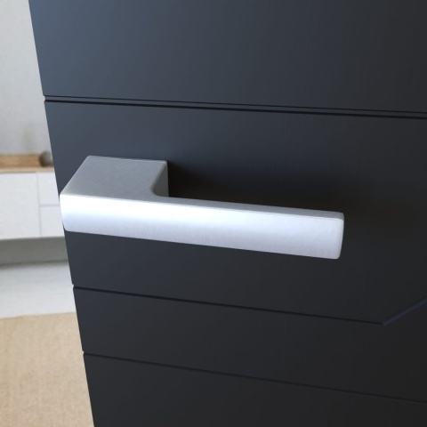 Klamka Bari KBRI M700 chrom mat na rozecie prostokątnej Infinity Line