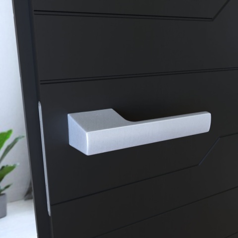 Klamka Bari KBRI M700 chrom mat na rozecie prostokątnej Infinity Line