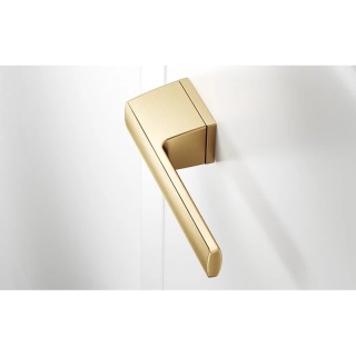 Klamka Optima mosiądz matowy na rozecie ukrytej prostokątnej Corona