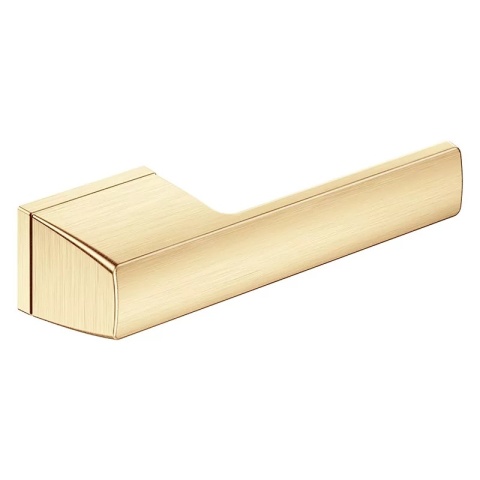 Klamka Optima mosiądz matowy na rozecie ukrytej prostokątnej Corona