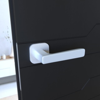 Klamka Parma fit KPR QO M700 chrom mat na rozecie kwadrat - owal Infinity Line