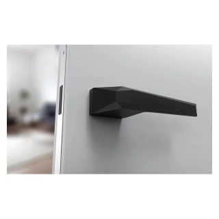 Klamka Prisma czarna na rozecie ukrytej prostokątnej Corona