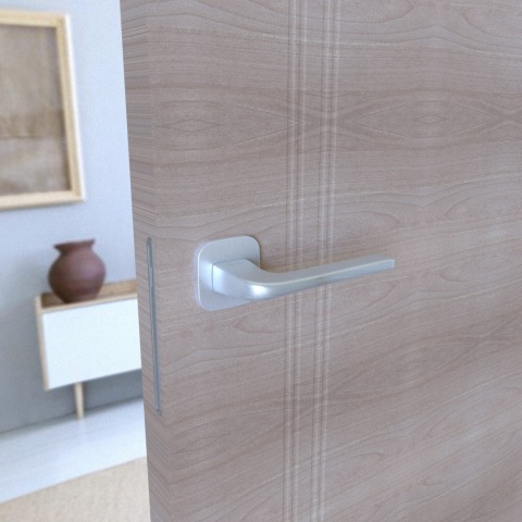 Klamka Solo fit KSO QO M700 chrom mat na rozecie kwadrat - owal Infinity Line