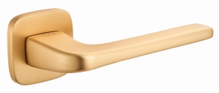 Klamka Solo fit KSO QO MG00 złoty mat na rozecie kwadrat - owal Infinity Line