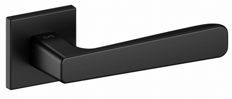 Klamka Parma fit KPR B00 czarna na rozecie kwadratowej Infinity Line