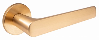 Klamka Tokyo KTOK M G00 złoty mat na rozecie okrągłej Infinity Line