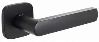 Klamka Torino fit KTF QO B00 czarna na rozecie kwadrat - owal Infinity Line