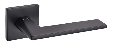 Klamka Ara fit KRA B00 czarna na rozecie kwadratowej Infinity Line