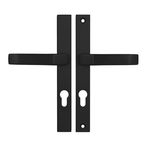 Klamko Klamka AXA Slim ++ F8 czarna rozstaw 72 mm