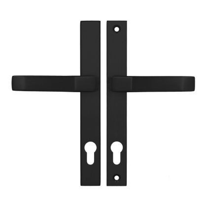 Klamko Klamka AXA Slim ++ F8 czarna rozstaw 92 mm