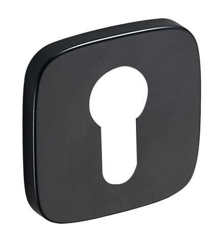 Rozeta kwadrat - owal FIT RQO B02 czarna wkładka