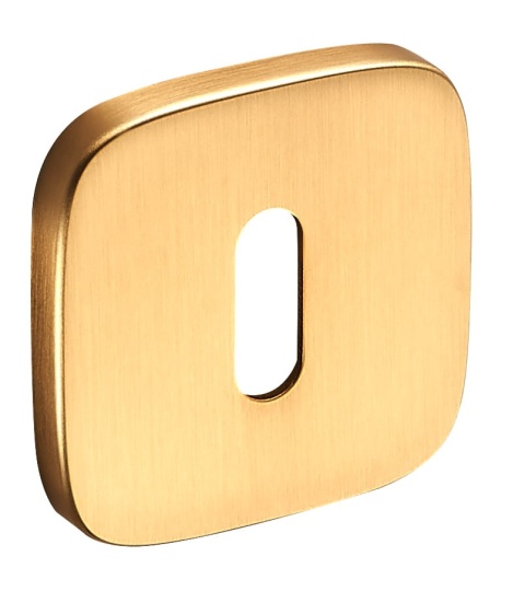 Rozeta kwadrat - owal FIT RQO M G01 złoty mat klucz