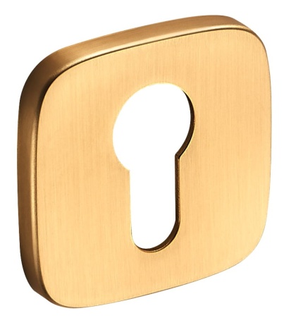 Rozeta kwadrat - owal FIT RQO M G02 złoty mat wkładka