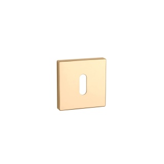 Rozeta kwadratowa Aprile Q Slim 7mm GOLD PVD złoty polerowany PVD klucz