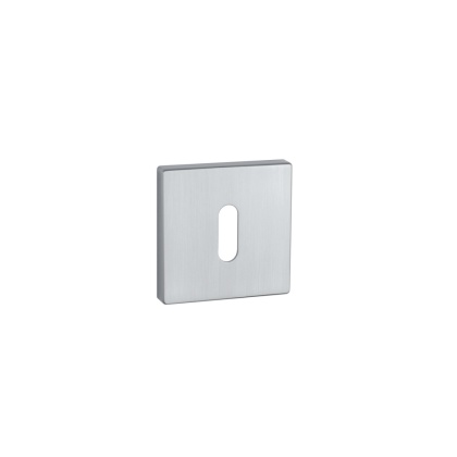 Rozeta kwadratowa Aprile Q Slim 7mm SC chrom satynowy klucz