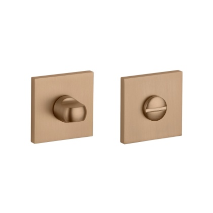 Rozeta kwadratowa Aprile Q Slim 7mm LIGHT BROWN jasny brązowy wc
