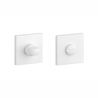Rozeta kwadratowa Aprile Q Slim 7mm WHITE biały matowy wc