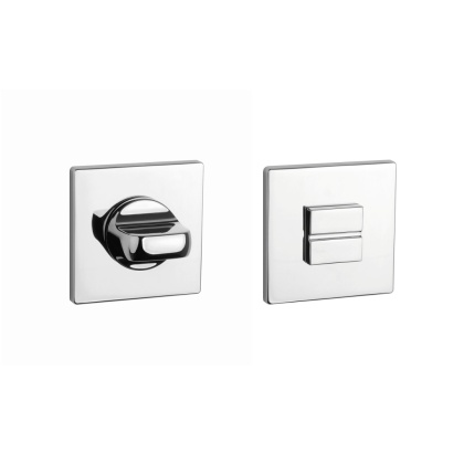 Rozeta kwadratowa Aprile Q Super Slim 5mm LC chrom polerowany wc
