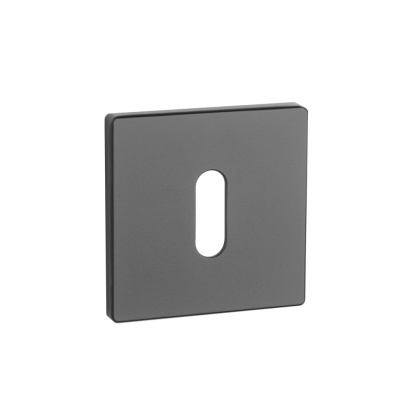 Rozeta kwadratowa Aprile Q Super Slim 5mm BK czarny matowy klucz