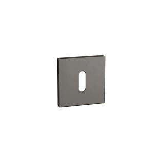 Rozeta kwadratowa Aprile Q Super Slim 5mm US PVD antracyt polerowany PVD klucz
