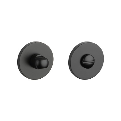 Rozeta okrągła Aprile R Slim 7mm BLACK czarny matowy wc