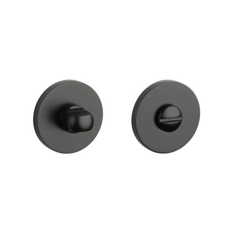 Rozeta okrągła Aprile R Slim 7mm BLACK czarny matowy wc