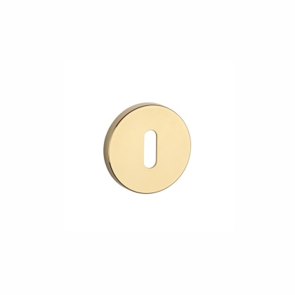 Rozeta okrągła Aprile R Slim 7mm LG PVD złoty polerowany PVD klucz