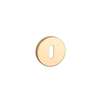 Rozeta okrągła Aprile R Slim 7mm LG złoty polerowany klucz