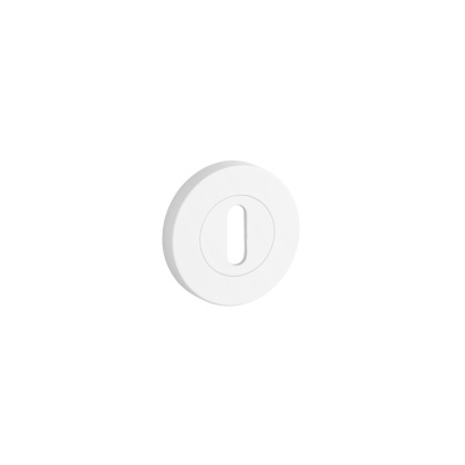 Rozeta okrągła Sterk Oval 1710 PRO 8mm WH - biały matowy klucz