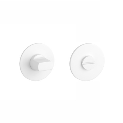 Rozeta okrągła Sterk Oval 1712 Ultra Slim 3mm WH - biały matowy wc